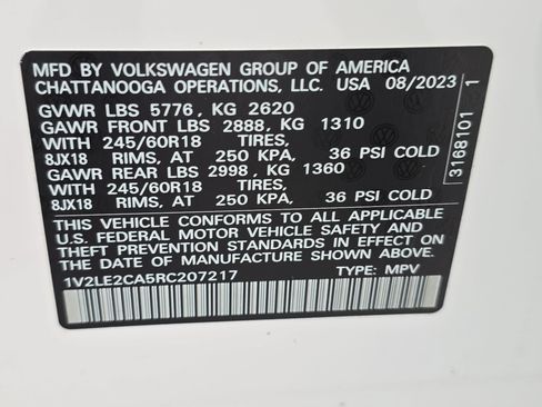 Certified 2024 Volkswagen Atlas Cross Sport SE AWD/4WD image 34