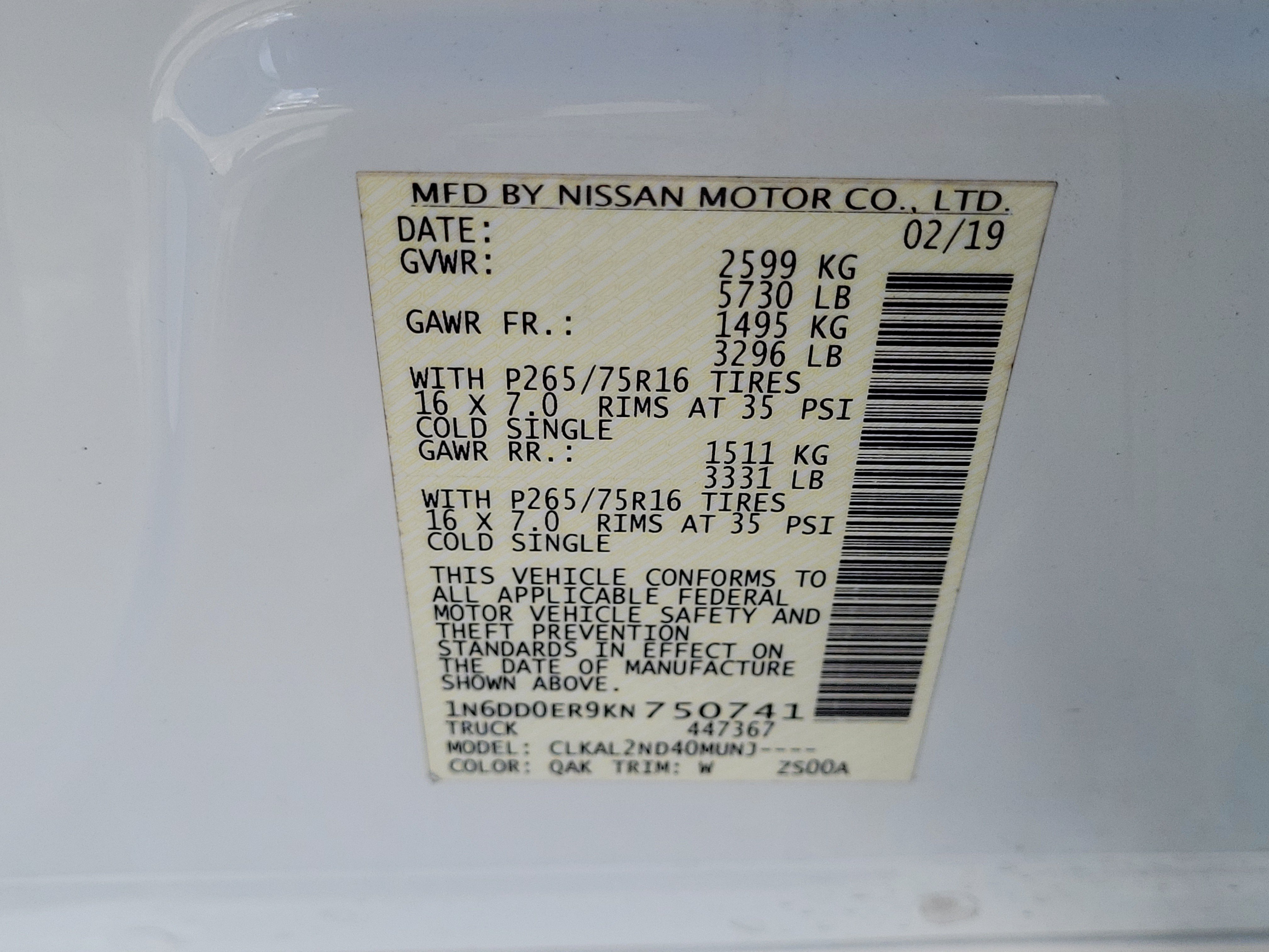 Certified 2019 Nissan Frontier Desert Runner RWD image 22