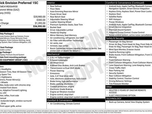 Certified 2024 Buick Envision Preferred image 4