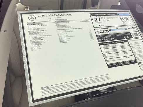 New 2026 Mercedes-Benz E 350 4MATIC Sedan image 13