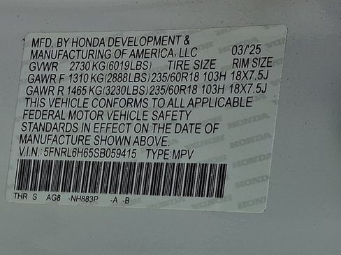 Used 2025 Honda Odyssey EX-L image 28