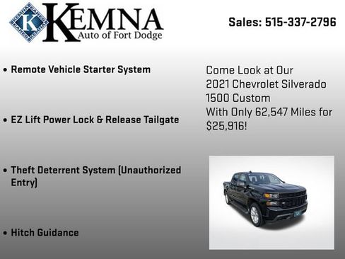Used 2021 Chevrolet Silverado 1500 Custom image 19