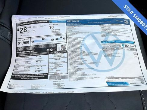 New 2025 Volkswagen Taos SE image 5