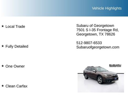 Used 2021 Subaru Outback Touring w/ Popular Package #2 image 9