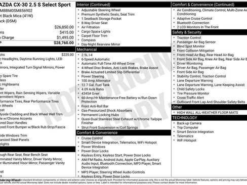 Used 2025 MAZDA CX-30 AWD 2.5 S w/ Select Sport Pkg image 38