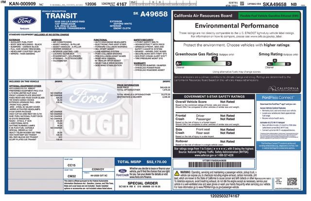 Used 2025 Ford Transit 250 Low Roof w/ Exterior Upgrade Package RWD image 6
