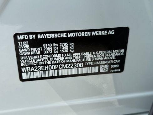 Used 2023 BMW 740i w/ Parking Assistance Package RWD image 26