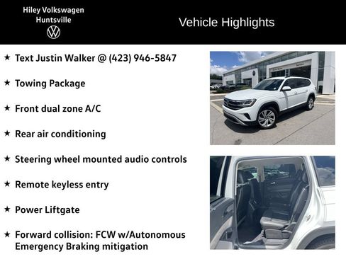 Used 2021 Volkswagen Atlas SE w/ Towing Package FWD image 6