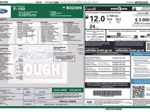 Used 2021 Ford F150 Lariat w/ Equipment Group 502A High AWD/4WD image 2