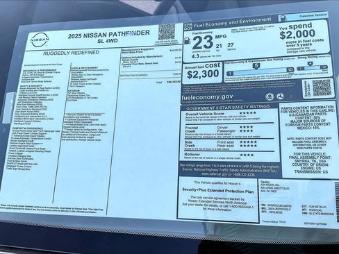 New 2025 Nissan Pathfinder SL image 17