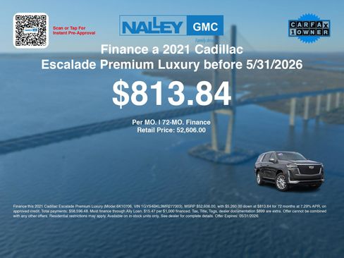 Used 2021 Cadillac Escalade Premium Luxury AWD/4WD image 3