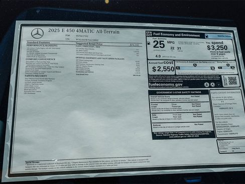 New 2025 Mercedes-Benz E 450 4MATIC All-Terrain Wagon image 28