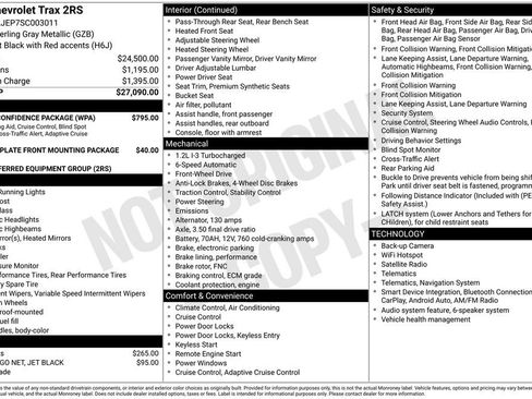 Used 2025 Chevrolet Trax RS w/ Driver Confidence Package FWD image 19