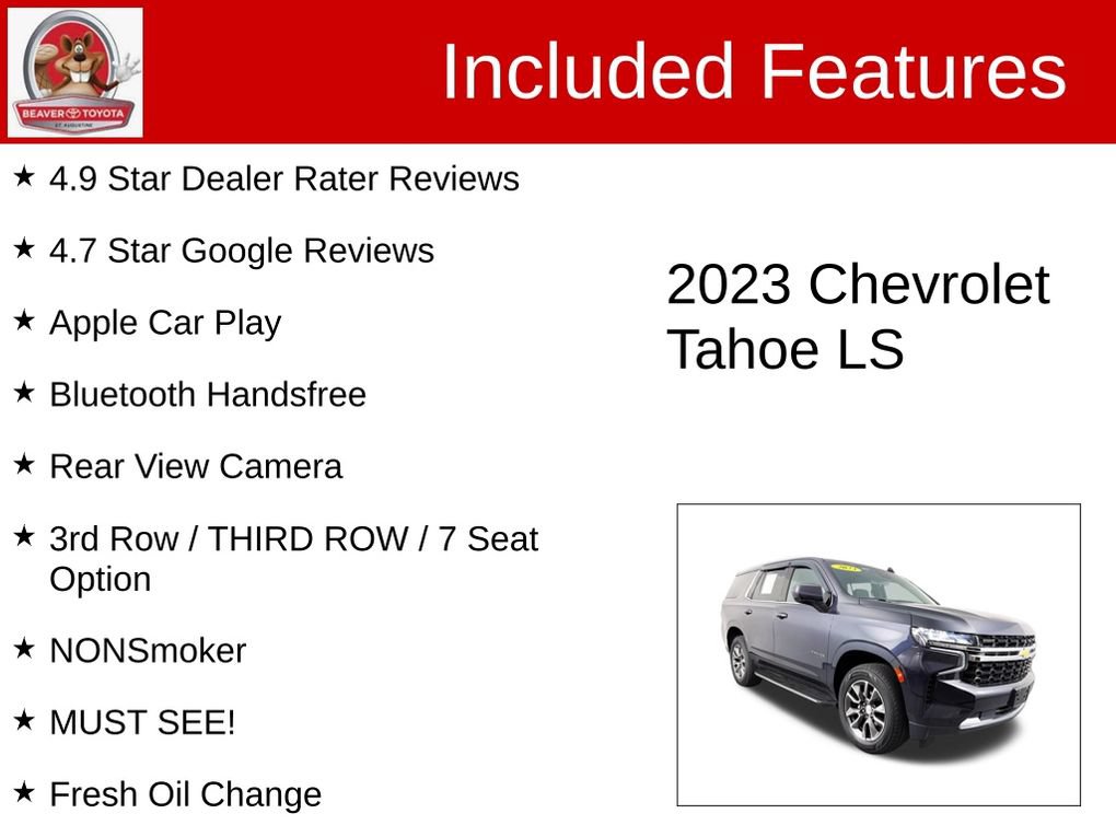 Used 2023 Chevrolet Tahoe LS AWD/4WD image 4