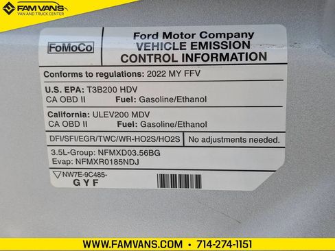 Used 2022 Ford Transit 350 148 High Roof Extended RWD image 45