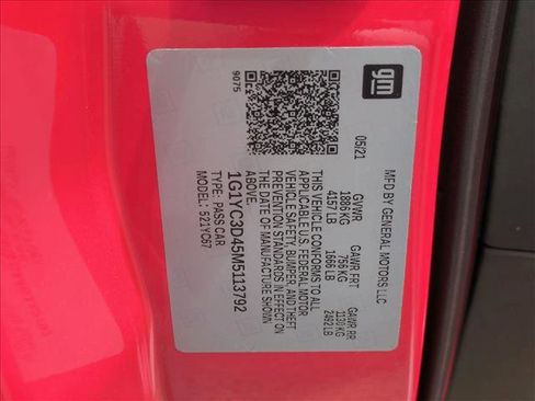 Used 2021 Chevrolet Corvette Stingray Premium Conv w/ Z51 Performance Package image 21