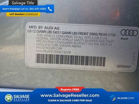 Used 2013 Audi A8 L 3.0T AWD/4WD image 16