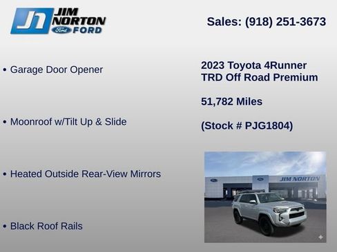 Used 2023 Toyota 4Runner TRD Off-Road Premium w/ Moonroof Package AWD/4WD image 21