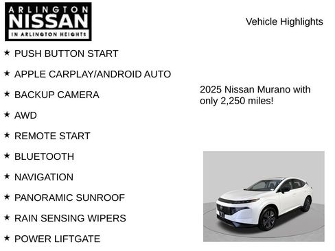 Used 2025 Nissan Murano SL w/ Cargo Package AWD/4WD image 8