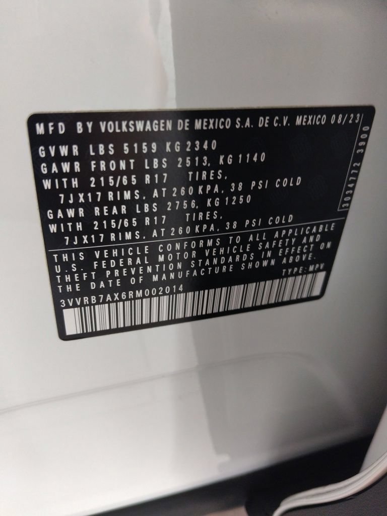 Certified 2024 Volkswagen Tiguan S FWD image 20