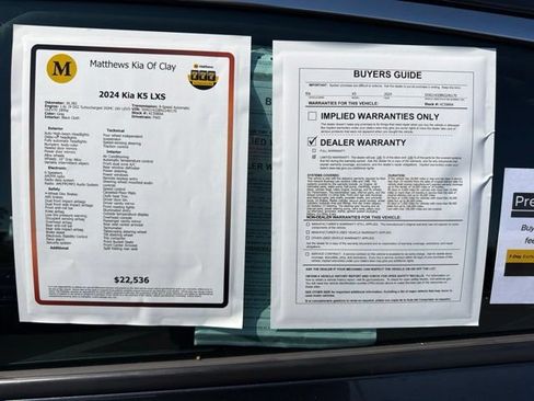 Certified 2024 Kia K5 LXS FWD image 15