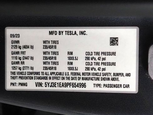 Used 2023 Tesla Model 3 Standard Range RWD image 66