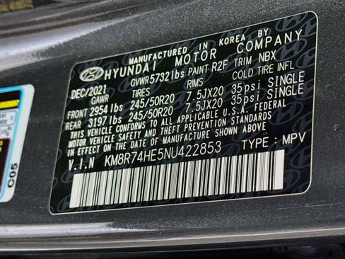 Used 2022 Hyundai Palisade Calligraphy w/ Cargo Package FWD image 40