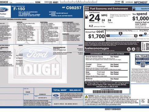 Used 2021 Ford F150 Limited AWD/4WD image 5