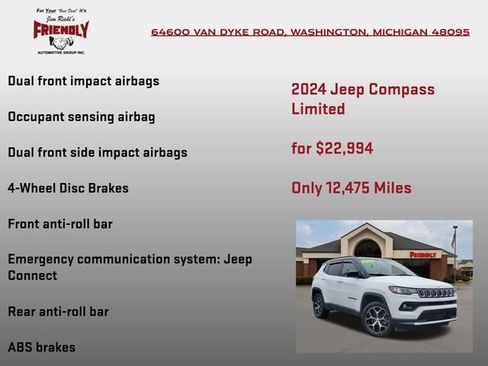 Used 2024 Jeep Compass Limited AWD/4WD image 15