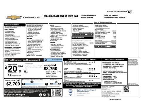 Used 2024 Chevrolet Colorado LT w/ LT Convenience Package AWD/4WD image 2