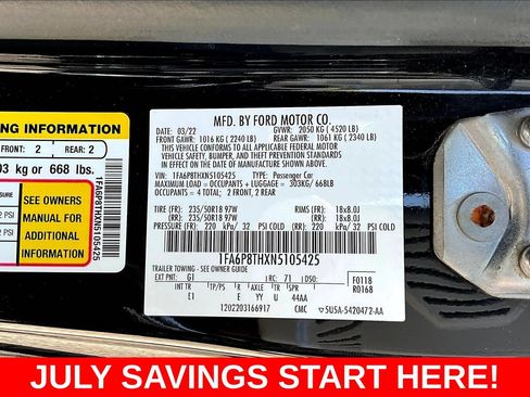 Used 2022 Ford Mustang Premium RWD image 23