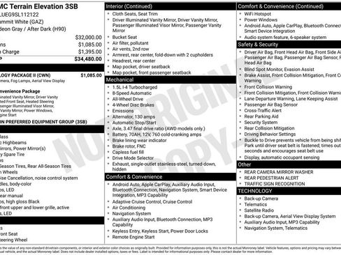 Used 2025 GMC Terrain Elevation w/ Technology Package II AWD/4WD image 2
