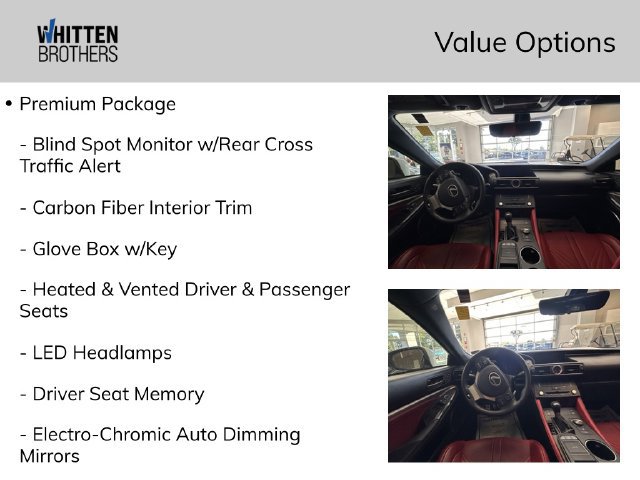 Used 2015 Lexus RC F w/ Premium Package RWD image 8