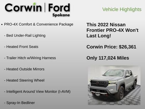 Used 2022 Nissan Frontier PRO-4X w/ Pro-4X Premium Package AWD/4WD image 6