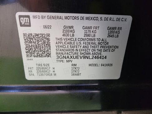 Used 2022 Chevrolet Equinox LT AWD/4WD image 33