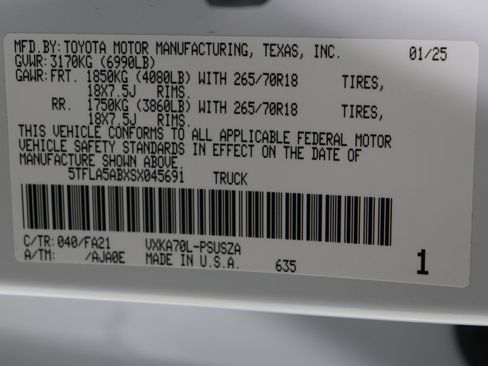 Used 2025 Toyota Tundra SR5 w/ SX Package image 40