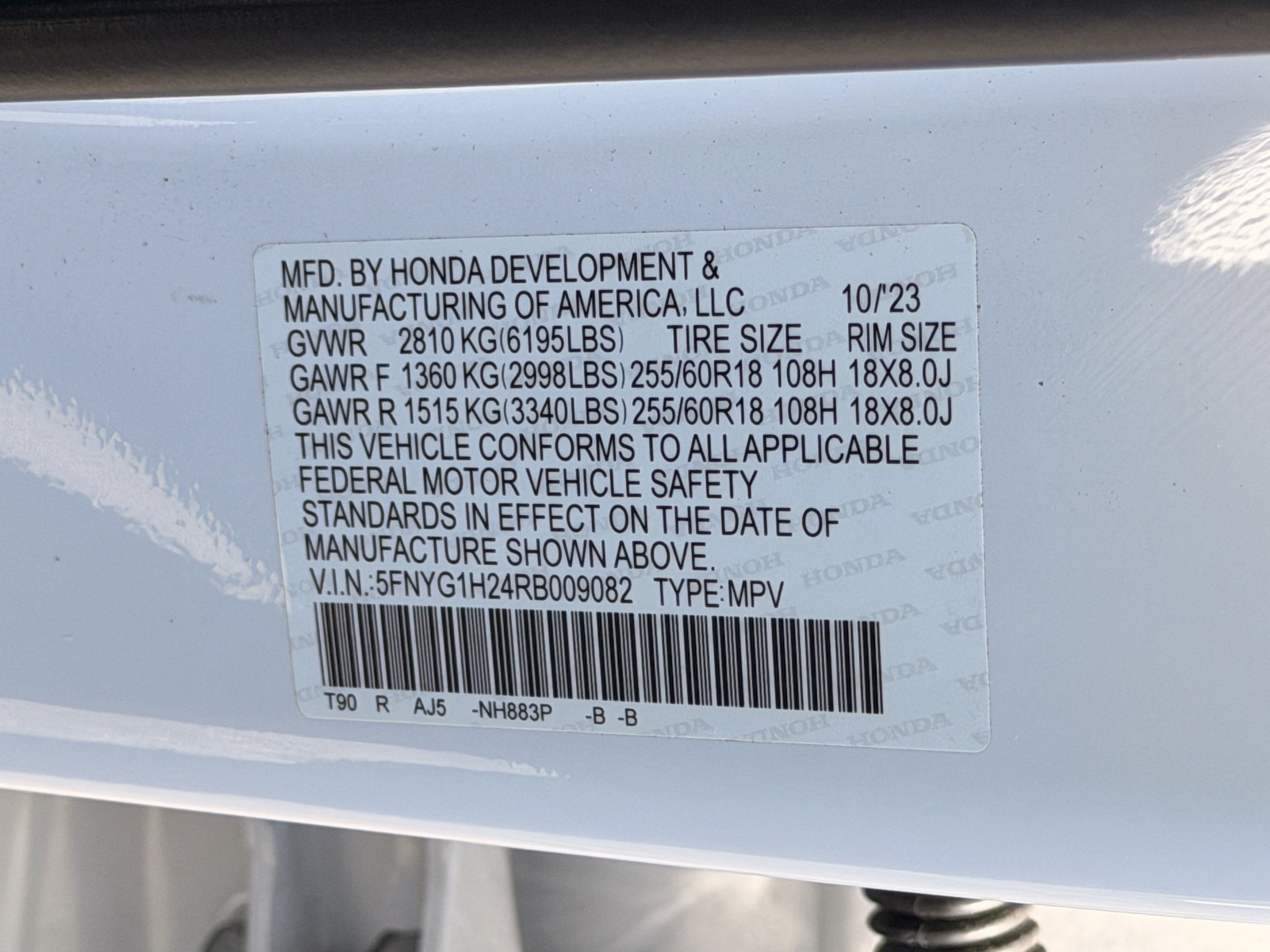 Certified 2024 Honda Pilot LX image 29
