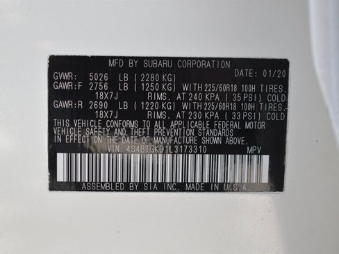 Used 2020 Subaru Outback Onyx Edition XT w/ Popular Package #2 image 35