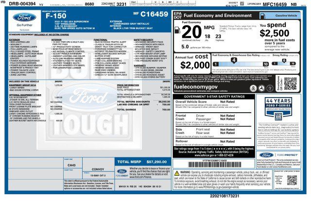 Used 2021 Ford F150 Lariat AWD/4WD image 3