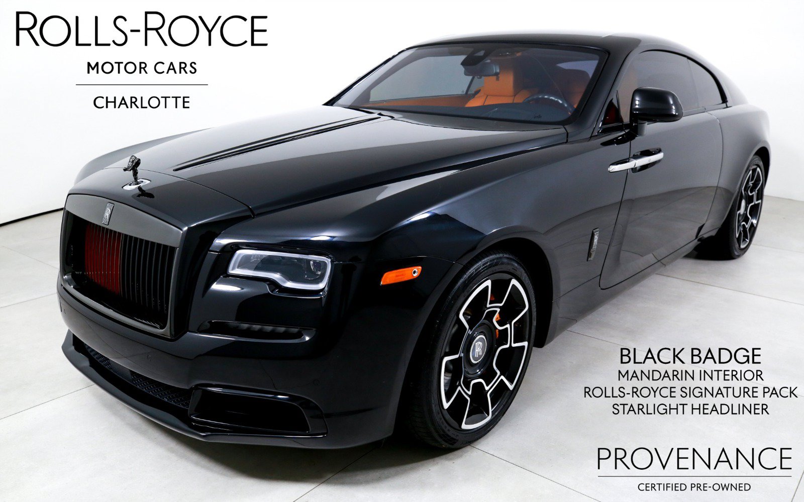 Certified 2021 Rolls-Royce Wraith w/ Rolls-Royce Signature Package RWD image 1