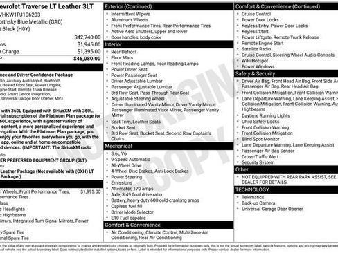 Used 2023 Chevrolet Traverse LT AWD/4WD image 39