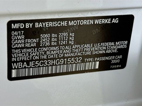 Used 2017 BMW 540i image 38