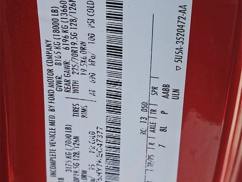 Used 2019 Ford F550 4x4 Regular Cab Super Duty w/ Snow Plow Prep Package image 18