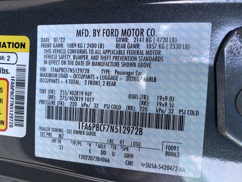 Used 2022 Ford Mustang GT Premium w/ GT Performance Package image 51