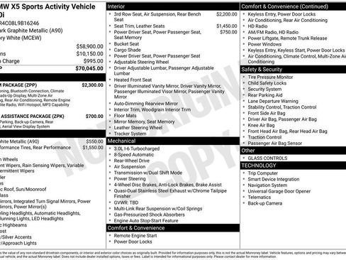 Used 2020 BMW X5 sDrive40i w/ Premium Package RWD image 26