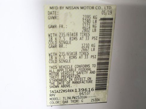 Used 2019 Nissan Murano S image 44