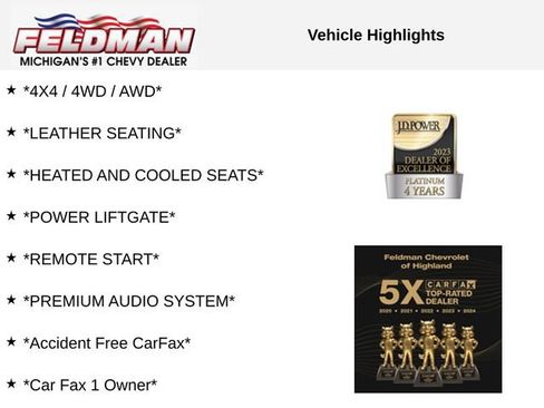Used 2024 Chevrolet Tahoe High Country w/ LPO, Illumination Package AWD/4WD image 3