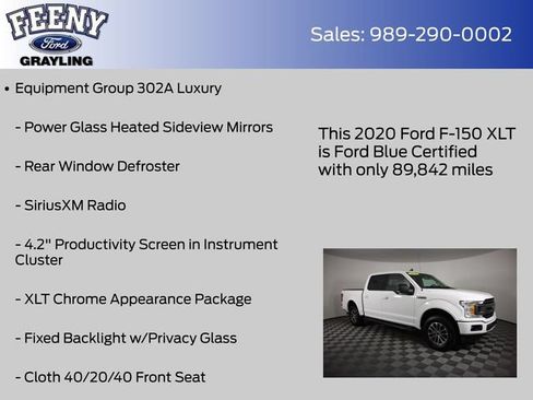 Used 2020 Ford F150 XLT w/ Equipment Group 302A Luxury AWD/4WD image 9