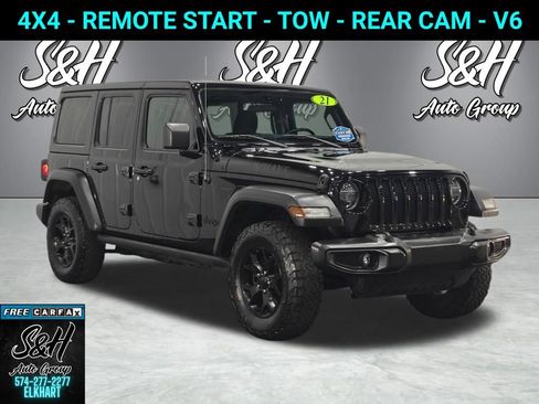 Used 2021 Jeep Wrangler Unlimited Sport AWD/4WD image 1