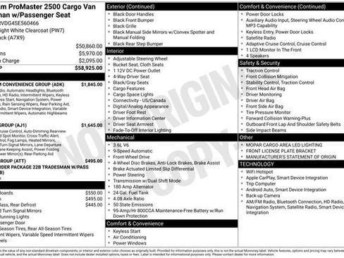 Used 2025 RAM ProMaster 2500 w/ Premium Convenience Group image 7